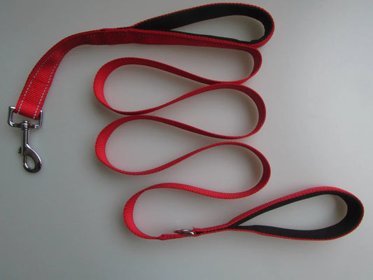 Reflective Double Handle Dog Leash